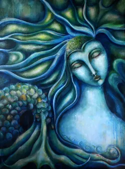 Mermaid In Blue Mermaid