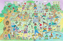 Saturday In The Park Cartoon
