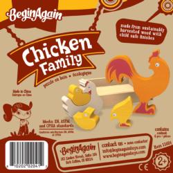Chicken Family Puzzle Farm Animal Jigsaw Puzzle
