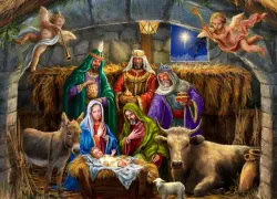In The Manger Christmas Cards