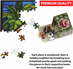 Stained Glass Nativity Jigsaw Puzzle Advent Calendar Christmas
