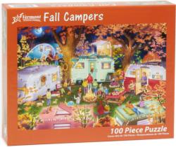Fall Campers Camping Jigsaw Puzzle