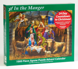In the Manger Jigsaw Puzzle Advent Calendar - Scratch and Dent Christmas