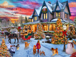 Christmas Twilight Jigsaw Puzzle Christmas