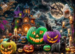 Spooky Night Jigsaw Puzzle Halloween