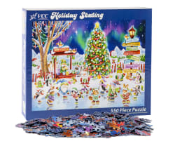 Holiday Skating Jigsaw Puzzle Christmas