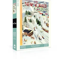 Sledding and Skiing Winter