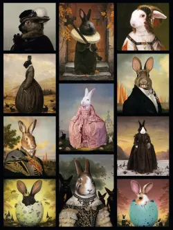 Hares to the Throne Collage