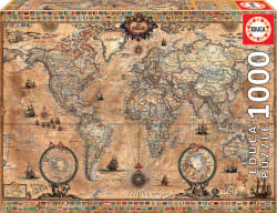 ジグソーパズル The Atlas - Old Map jigsaw puzzle 1000p. Antique World Map - 1000 Piece Jigsaw Puzzle by Educa