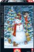Woodland Snowman Christmas Jigsaw Puzzle