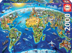 World Landmarks Globe Landmarks & Monuments