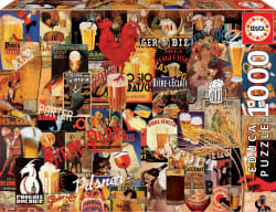 Vintage Beer Collage Nostalgic & Retro