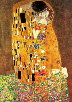 The Kiss + The Maiden, Gustav Klimt (2 X 1000 piece puzzles) Fine Art