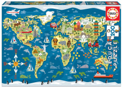 World Map Plane