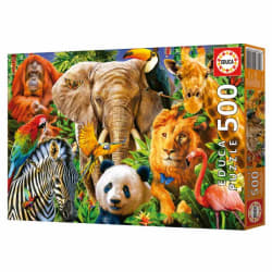 Wild Animal Collage Jungle Animals