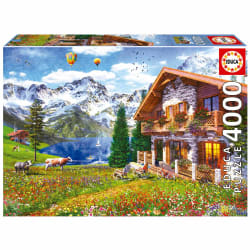 Chalet In The Alps Mountain