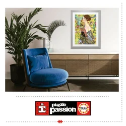 Lady With A Fan, Gustav Klimpt 1000 Pc People