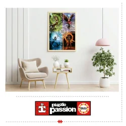 Elemental Magical Star Chart Gothic Art