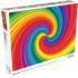 Rainbow Swirl Pattern & Geometric Jigsaw Puzzle