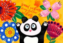 Puzzle Pandas - Good Vibes Bear