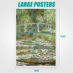 Bridge over a Pond of Water Lilies Fine Art