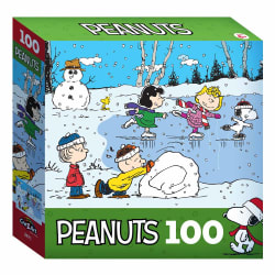 Peanuts - Ice Skating At The Pond Winter