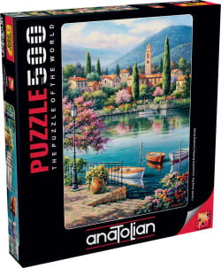 Village Lake Afternoon Europe