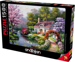 Spring Cottage In Full Bloom Spring