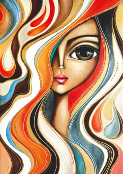 Wavy Hair Girl People