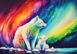 Northern Lights Bear