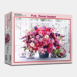 Pink Flower Basket Flower & Garden