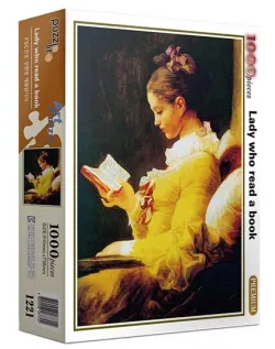 Lady Reads A Book Fine Art