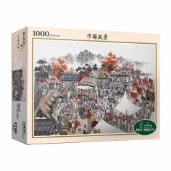 Traditional Market Asian Art