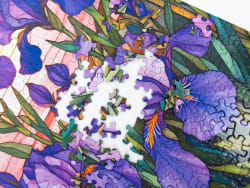 Stained Glass Irise Flower & Garden