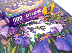 Stained Glass Irise Flower & Garden