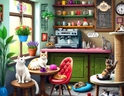 Cat Caf&eacute; Cats