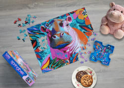 Floral Hippo Pop Animals