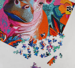 Floral Hippo Pop Animals