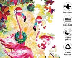 Festive Flamingos Birds