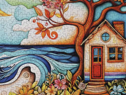 She Shed By the Sea Landscape