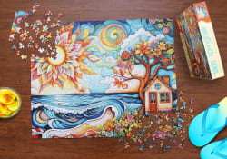 She Shed By the Sea Landscape