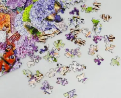 Purple Passion Flower & Garden