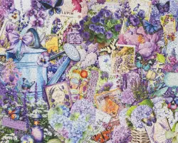 Purple Passion Flower & Garden