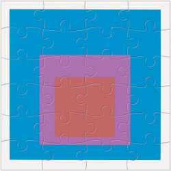 Josef Albers Wooden Puzzle Jigsaw (150 Piece) - Coffee Table Gift Pattern & Geometric