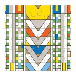 Frank Lloyd Wright Party Puzzle Set Contemporary & Modern Art