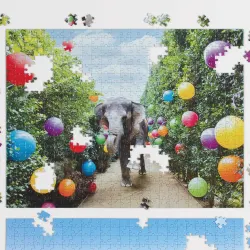 Gray Malin Party At The Parker 2-Sided 500 Piece Puzzle Elephant