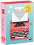 Just My Type Vintage Typewriter (Mini Puzzle) Valentine's Day Shaped Puzzle