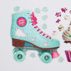 Let The Good Times Roll Roller Skate Mini Puzzle Sports