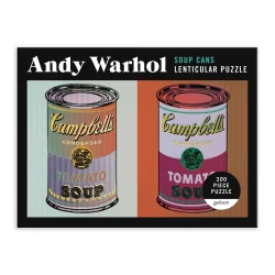 Andy Warhol Soup Cans Lenticular Puzzle Nostalgic & Retro
