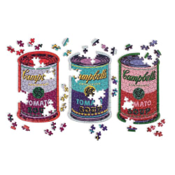 Andy Warhol Soup Cans Set of 3 Shaped Puzzles in Tins Nostalgic & Retro